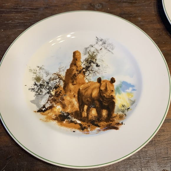 5 RARE WEDGEWOOD WILDLIFE WWF DINNER PLATES,signed David Shepherd - Picture 2 of 13